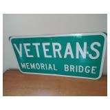 Veterans Memorial Bridge Sign