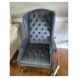 Blue Wingback Chair