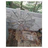 Collapsible Laundry Basket and Windmill Wall Art