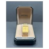 Seiko Gold-Tone Watch in Box