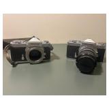 Nikkormat Cameras With Case