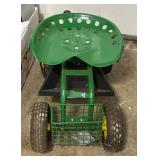 Green Rolling Garden Seat