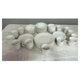 Gibson Everyday 56 Pc White China Dinnerware Set