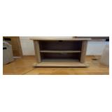 Wood Media Cabinet w/ Glass Doors