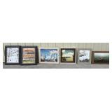 Framed Wall Art Assortment, Set of Six