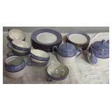 Moriyama Lusterware Tea Set w/ Plates Cups