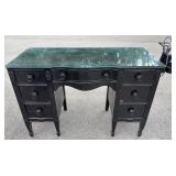 Black Painted Wood Salon Desk