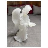 Frosted Glass 'Dept 56' Angel Figurine17.5'