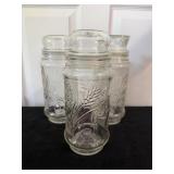 1982 'Mr. Peanut' Glass Jars8.5'