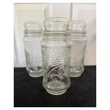 Vtg 1982 'Mr. Peanut' Glass Jars8.5'