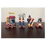 Patriotic Train Decor Figures16×6