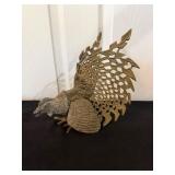 MC Brass Fighting Rooster9.25×5.25×7.75
