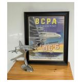 BCPA DC-6 Poster and Plane Model19×24