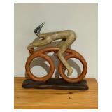 Modernist Cycling Sculpture13.5×13.5