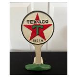 Vtg Texaco Cast Iron Sign Stand 10''