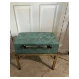 Green Hinged Storage Box on Stand 21''x12''x19''