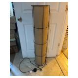 Tall Burlap Floor Lamp with Frame 44''