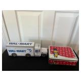 Walmart Truck & Tin Containers 8''x6.5  13''x4.5''