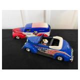 Patriotic Vtg Die-Cast Cars7×2.75×2.5