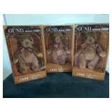 3 Gund 1999 Collector BearsNIB