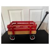 Radio Flyer Vtg Wooden Wagon 14''x7''x13''