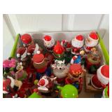 Vtg Christmas-Themed Figurines Set 3.5'