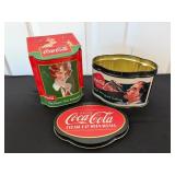 Vtg Coca-Cola Advertising Tins4.25x4x5.75