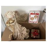 Christmas Decorations with Angel & Sleigh