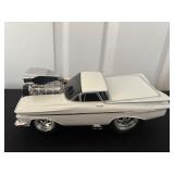 Vtg White Die-Cast Model Car 10'x4.5''x4''