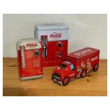 Coca-Cola Themed Tin Containers8'