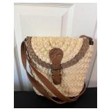 Woven Straw Crossbody Bag