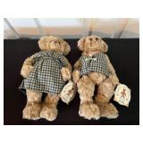 Gund Heritage Teddy Bears Pair 10''