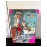 Shoppin' Fun Barbie & Kelly Playset 13''