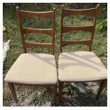 Mid-Century Lane Rhythm Walnut Cat-Eye Chairs