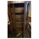 Wooden Display Cabinet, 58 Tall
