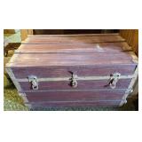 Wooden Storage Trunk with Latches