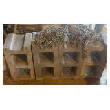 Concrete Blocks and Metal Chains