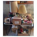 Decor and Two Table Lamps