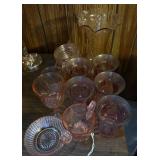 Pink Glassware Set