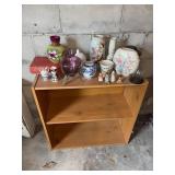 Wood Shelf With Contents