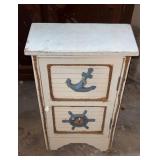 White Nautical-Themed Cabinet
