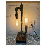 Industrial Pipe Table Lamp 5.5'x6.5'x18.5'