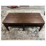 Wood Coffee Table With Shelf 50'x24'x19'