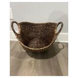 Woven Basket With Handles 18''x14''x14''