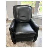 Black Recliner With Nailhead Trim 31'x34'x42'