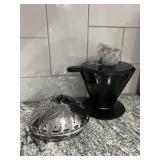 Black Coffee Dripper and Steam Basket