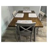 Wood Dining Table With Chairs