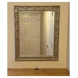 Ornate Silver-Tone Mirror27.5×33.25