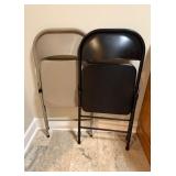 Two Metal Folding Chairs