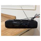 GE Vtg Boombox w/Cassette Player